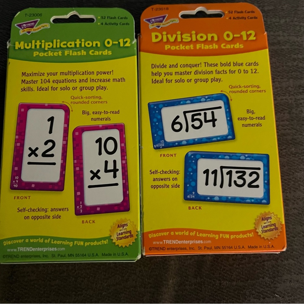 Multiplication/Division Cards - Picture 3 of 3